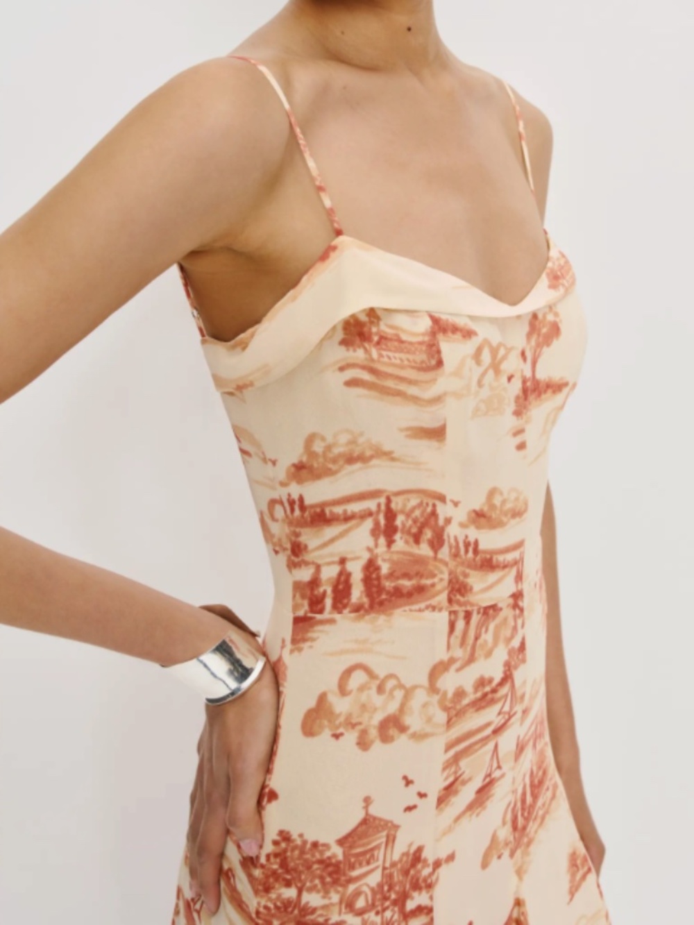 Reformation Fredo Dress in Dolce Vita Print - Picture 4 of 4